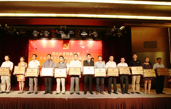 集团党总支获深圳南山区两新工委“先进下层党组织”称呼